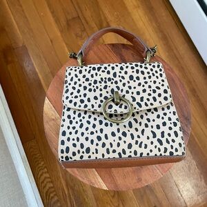 Brown with Leather Handbag